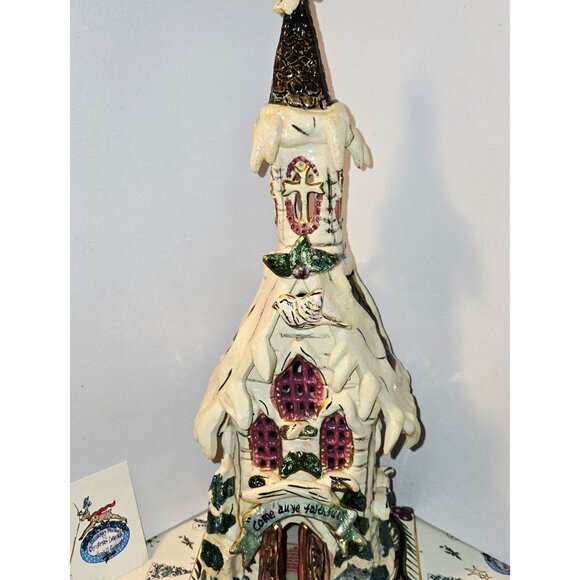 Blue Sky 14" Christmas Church Village Figurine By Heather Goldminc "Come All Ye - Picture 1 of 10